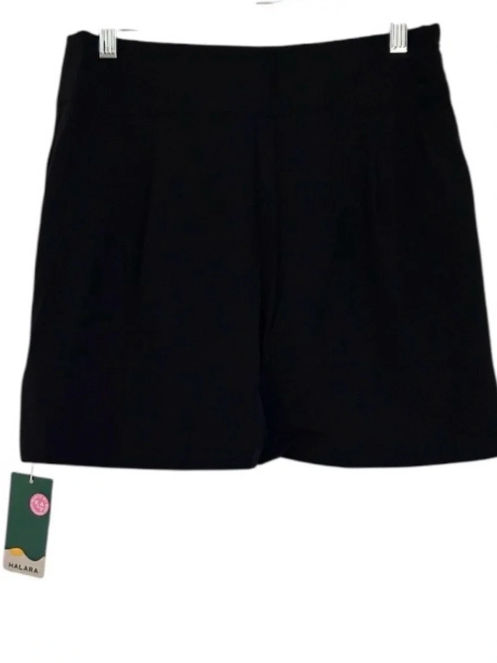 Halara SoftlyZero Quick Dry High Rise Tummy Control Mini Skirt Small Black NEW